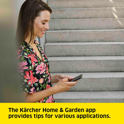 Kärcher K 2 Power Control Home pressure washer, pressure: max. 110 bar, flow rate: 360 l/h, area: 20 m²/h, water filter, weight: 4.0 kg, high-pressure gun, dirt blaster, spray lance, Home Kit